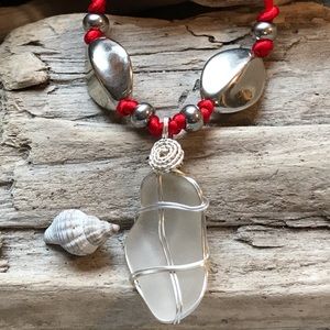 Sea glass necklace